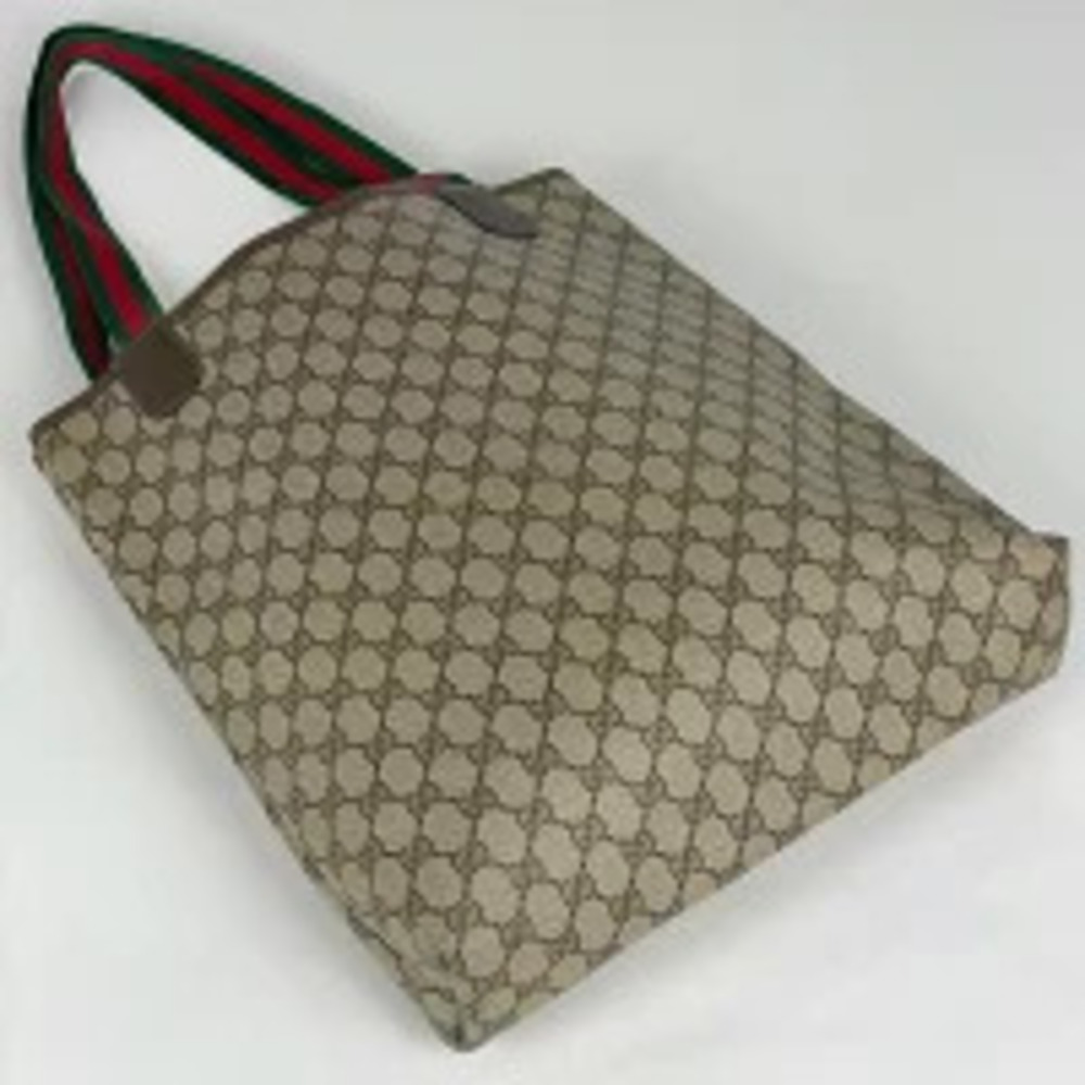 Gucci green bag red Sherry shoulder brown canvas tote GG Red Brown